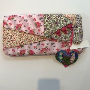 NWT Summer floral designer clutch